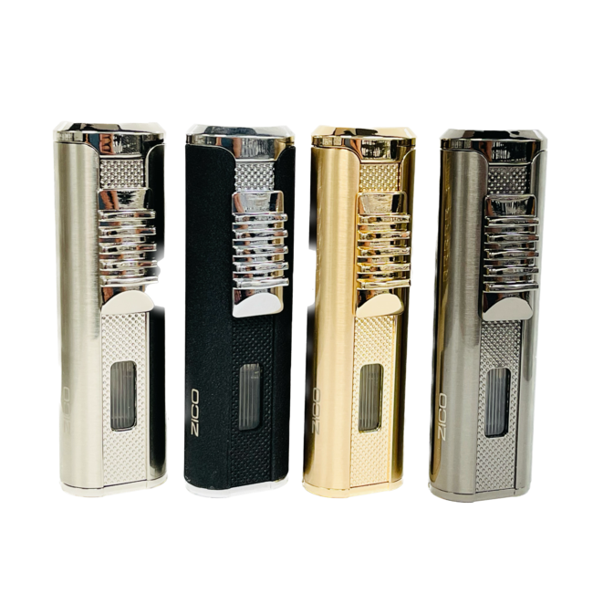 ZICO ELEGANT TRIPLE FLAME FLIP TOP TORCH-HZ1142