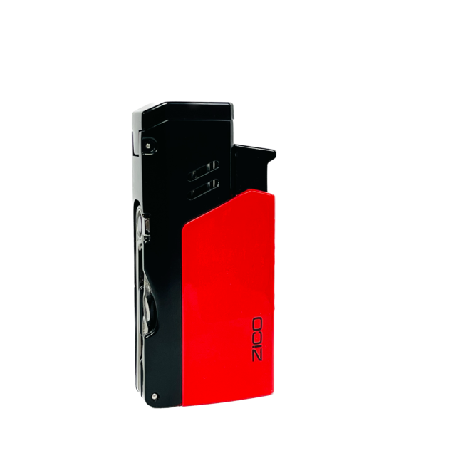 ZICO FLIP TOP QUAD FLAME TORCH LIGHTER WITH BUILT-IN PIPE TOOL-HZ1137