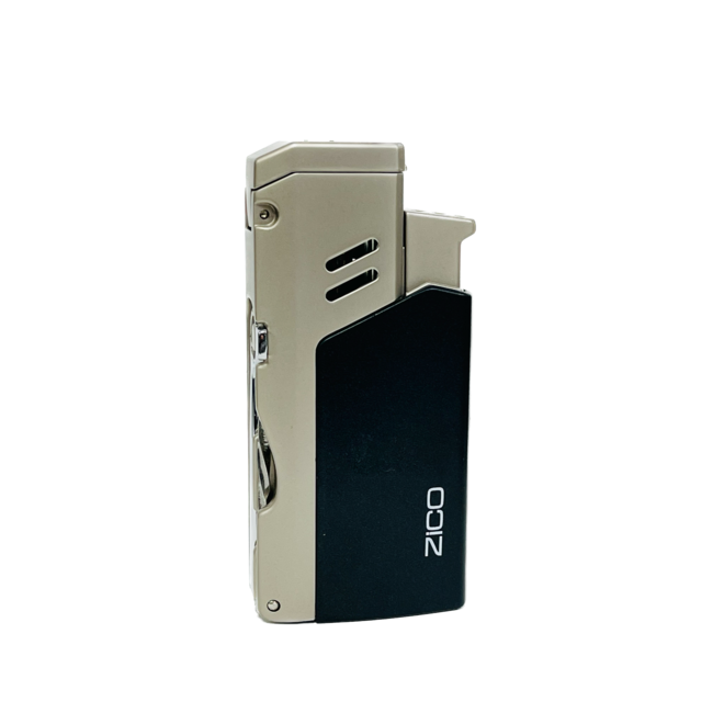 ZICO FLIP TOP QUAD FLAME TORCH LIGHTER WITH BUILT-IN PIPE TOOL-HZ1137