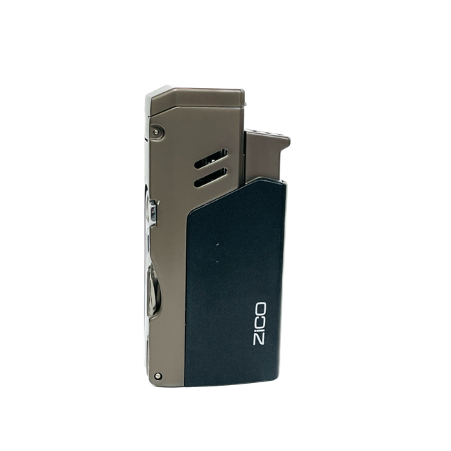 ZICO FLIP TOP QUAD FLAME TORCH LIGHTER WITH BUILT-IN PIPE TOOL-HZ1137