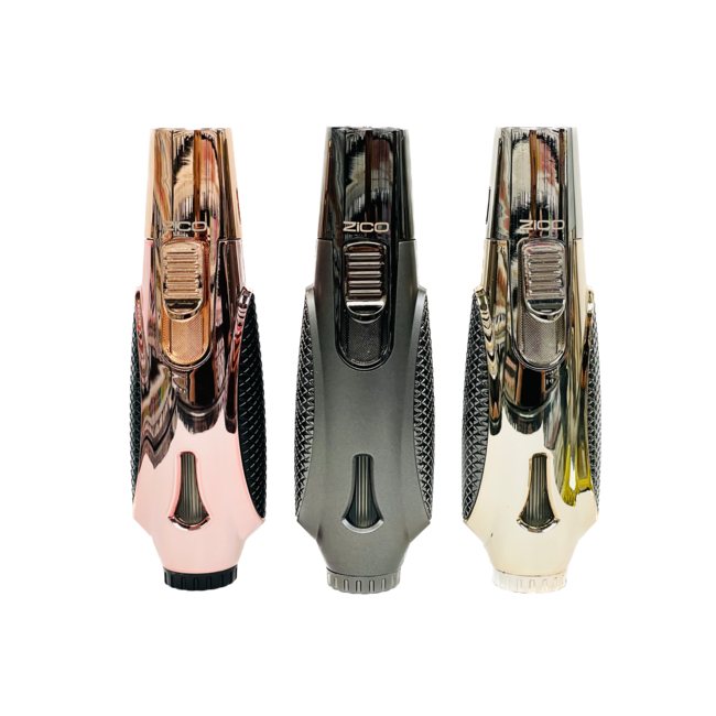 ZICO METALLIC GRIP DUAL FLAME PEN TORCH-HZ964