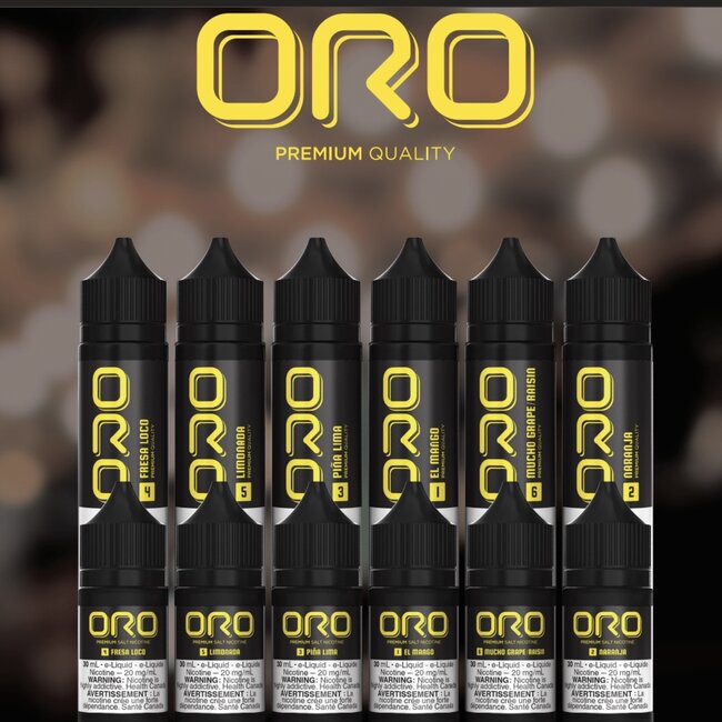 ORO E-LIQUID ORO E-LIQUID SALT NIC