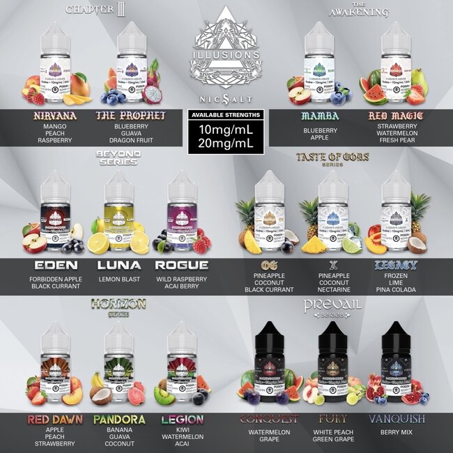 Illusions Vapor ILLUSIONS SALT NIC E-LIQUID