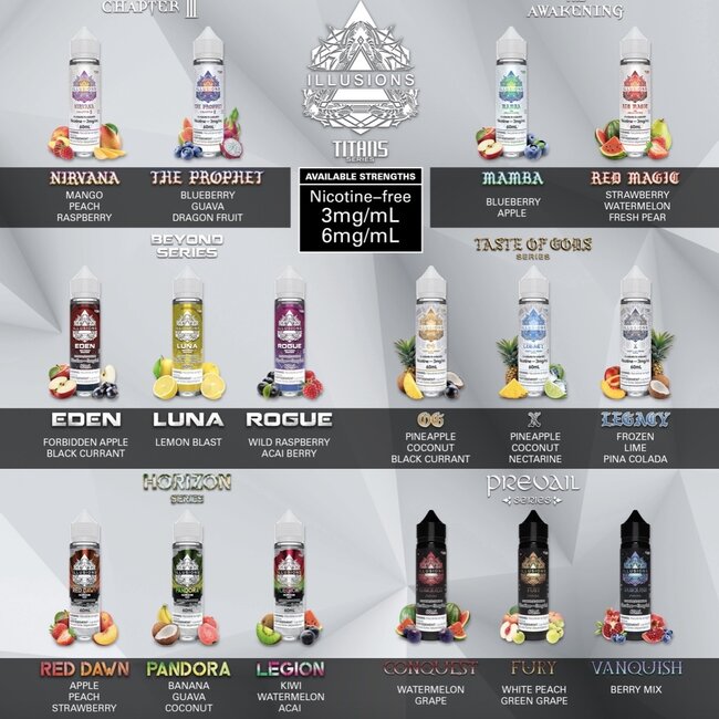 Illusions Vapor ILLUSIONS FREE BASE E-LIQUID