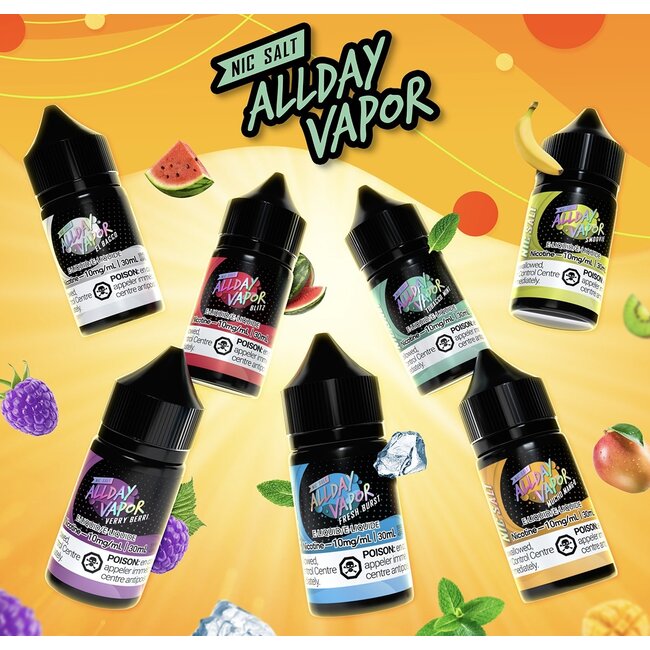 All Day Vapor E-liquid ALL DAY VAPOR SALT NIC  E-LIQUID