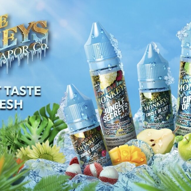 Twelve monkeys E-juice TWELVE MONKEYS  ICE SALT NIC