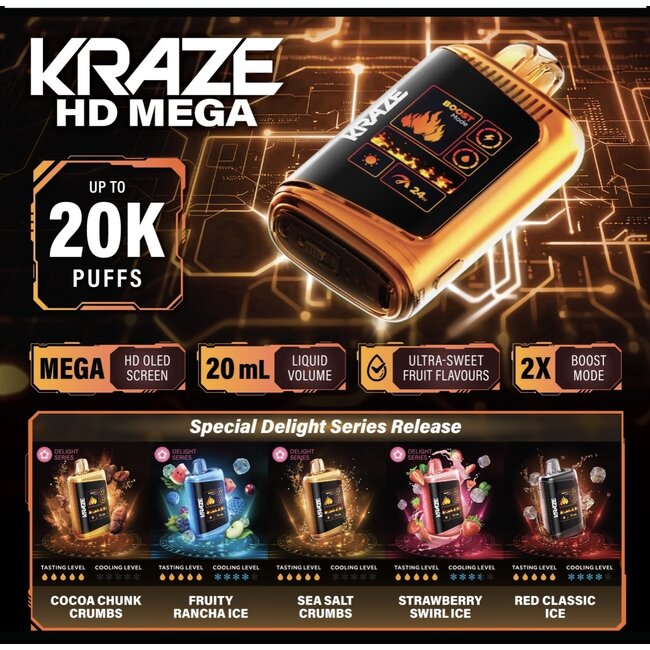 KRAZE KRAZE HD MEGA DISPOSABLE 20K