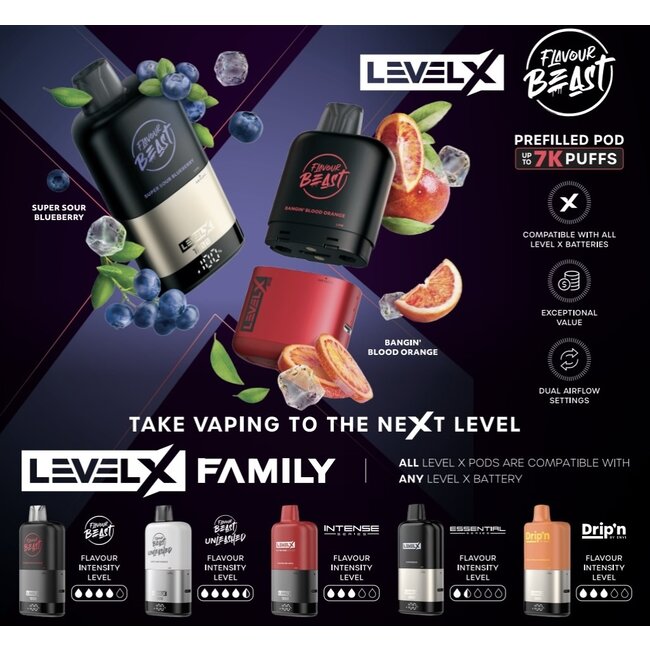 FLAVOUR BEAST LEVEL X FLAVOUR BEAST 7K POD
