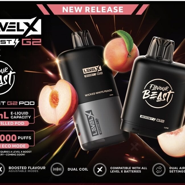 FLAVOUR BEAST FLAVOUR BEAST BOOST 25000 PUFFS LEVEL X POD