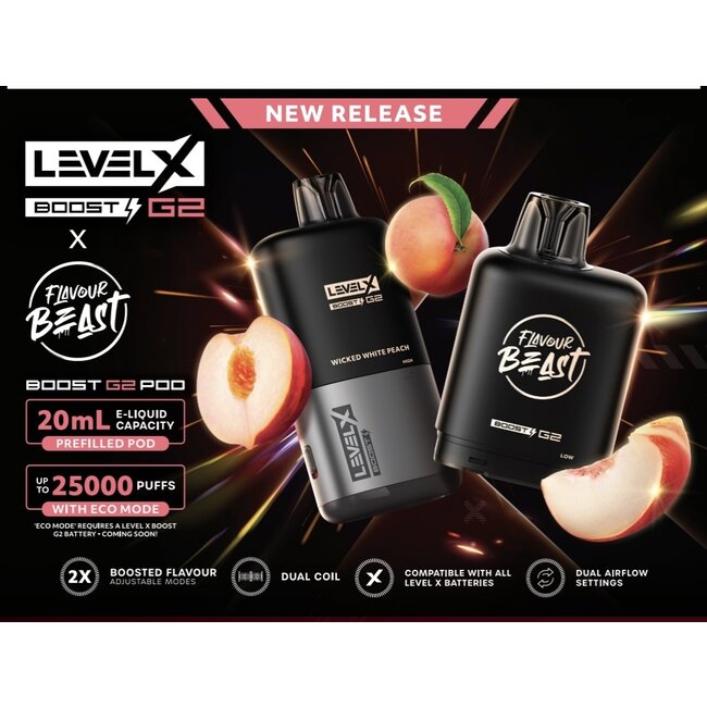 FLAVOUR BEAST FLAVOUR BEAST BOOST 25000 PUFFS LEVEL X POD