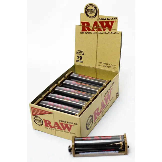 RAW RAW BLACK HEMP PLASTIC ROLLING MACHINE 79MM