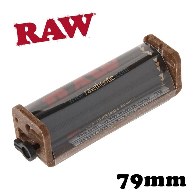 RAW RAW BLACK HEMP PLASTIC ROLLING MACHINE 79MM