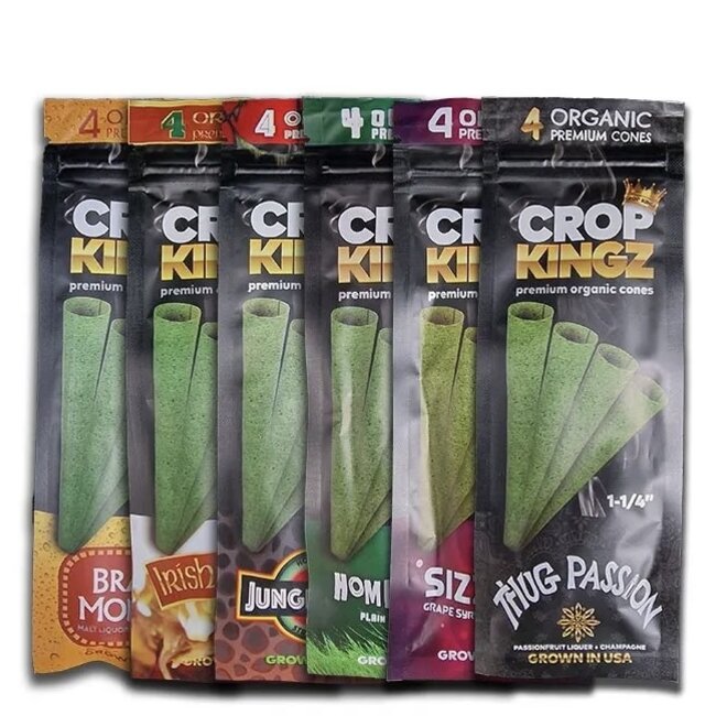 CROP KINGZ CROP KINGZ PREMIUM ORGANIC CONES  KING SIZE (2 PACK)