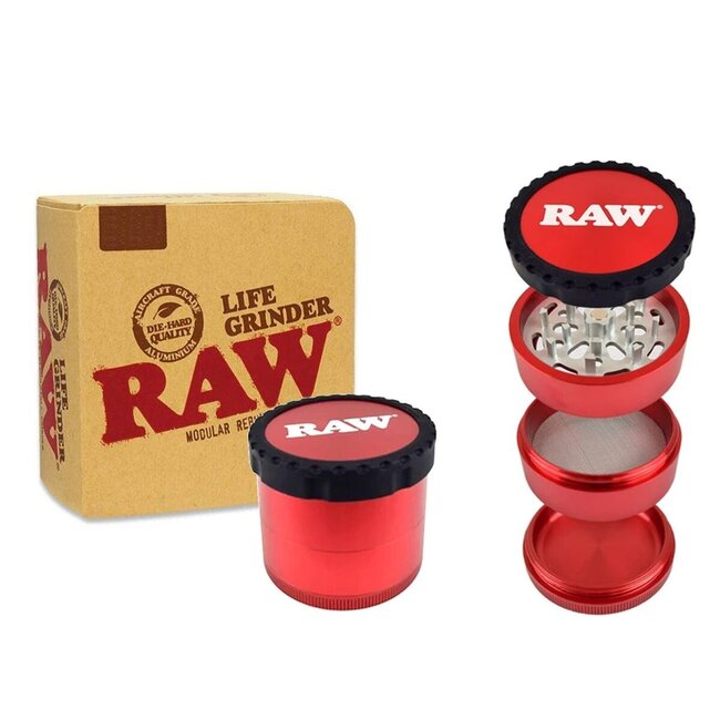 RAW RAW LIFE 4 PIECE  GRINDER