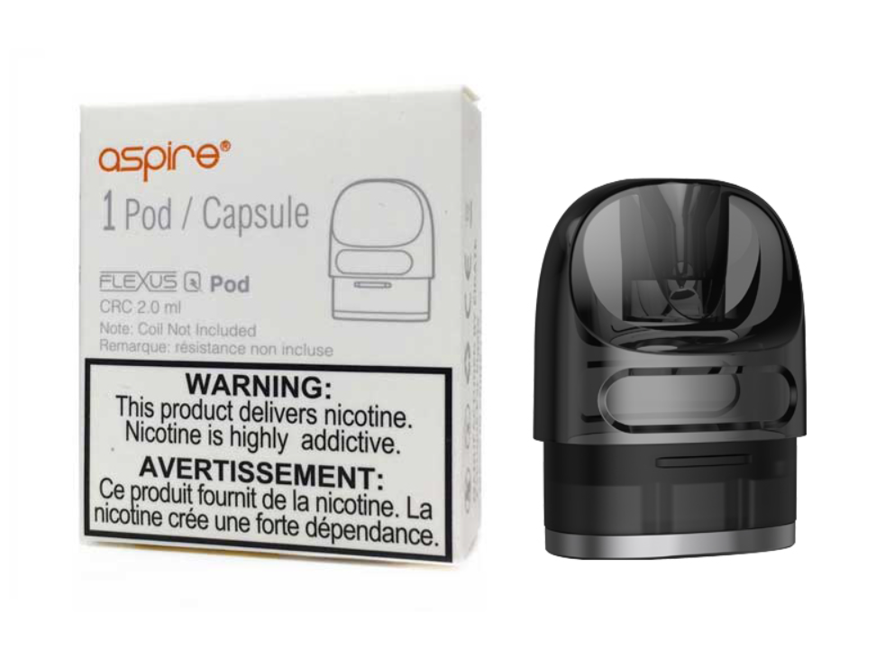 ASPIRE FLEXUS Q EMPTY REPLACEMENT POD (1 PACK) [CRC]  22