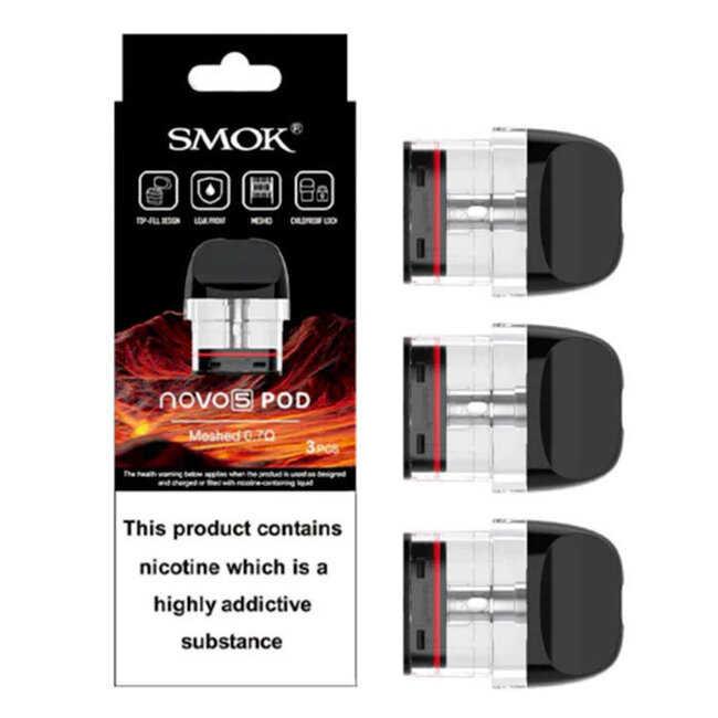 SMOK SMOK NOVO 5 REPLACEMENT POD (3 PACK) [CRC]