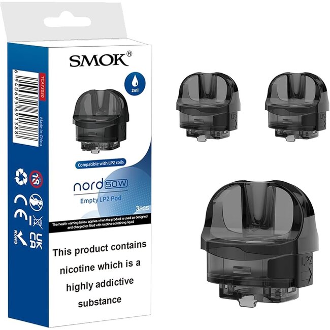 SMOK SMOK NORD 50W EMPTY REPLACEMENT POD(3 PCS)