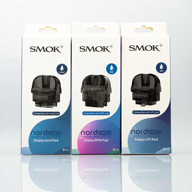 SMOK SMOK NORD 50W EMPTY REPLACEMENT POD(3 PACK)