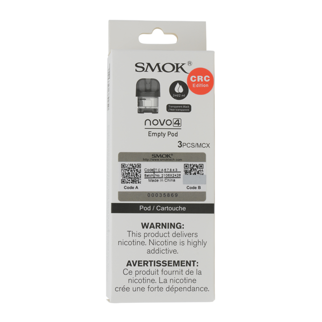 SMOK SMOK NOVO 4 EMPTY POD (3 PACK )