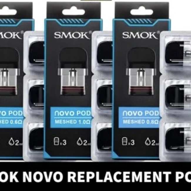 SMOK SMOK NOVO REPLACEMENT TOP -FILL POD(3 PACK)