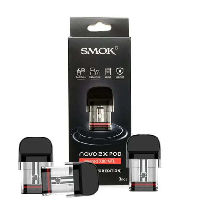 SMOK SMOK NOVO 2X REPLACEMENT POD(3 PCS)