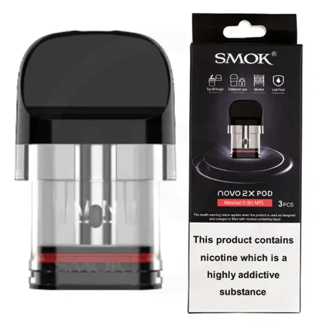 SMOK SMOK NOVO 2X REPLACEMENT POD(3 PCS)