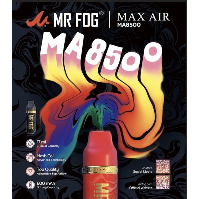MR FOG MR FOG MAX AIR LIMITED EDITION 8500 PUFFS