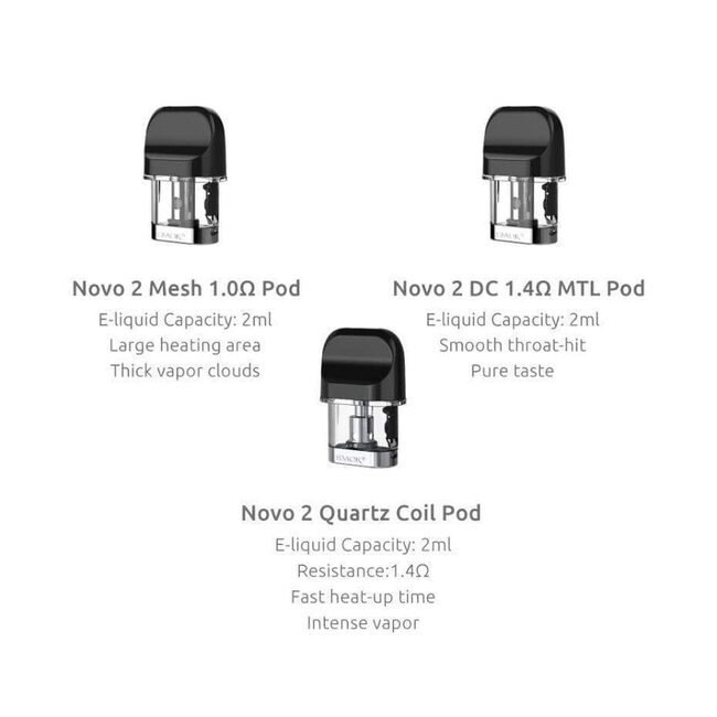 SMOK SMOK NOVO 2 REPLACEMENT POD(3 PACK)
