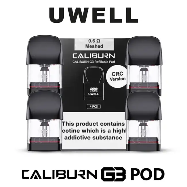 UWELL UWELL CALIBURN G3 REPLACEMENT POD (4 PCS) [CRC]