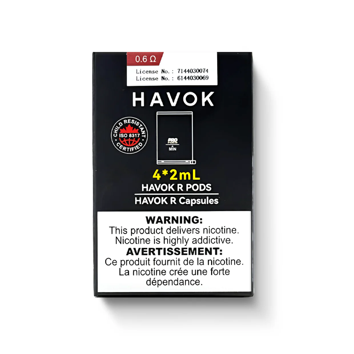 UWELL HAVOK R 0.6 OHM REPLACEMENT POD (4 PACK) [CRC]  55