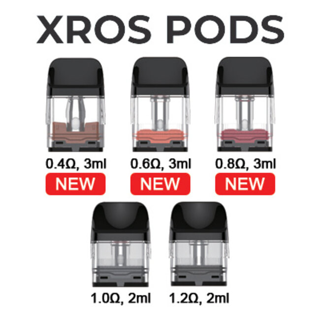 VAPORESSO VAPORESSO XROS REPLACEMENT POD(4 PCS)