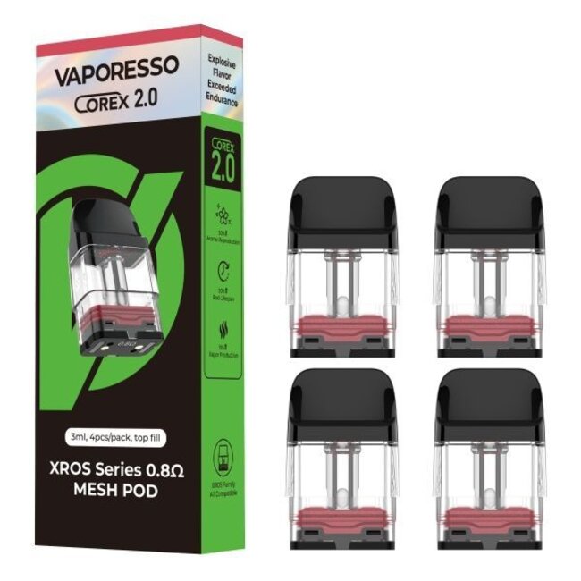 VAPORESSO VAPORESSO XROS REPLACEMENT POD(4 PCS)