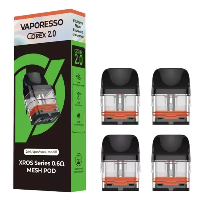 VAPORESSO VAPORESSO XROS REPLACEMENT POD(4 PCS)