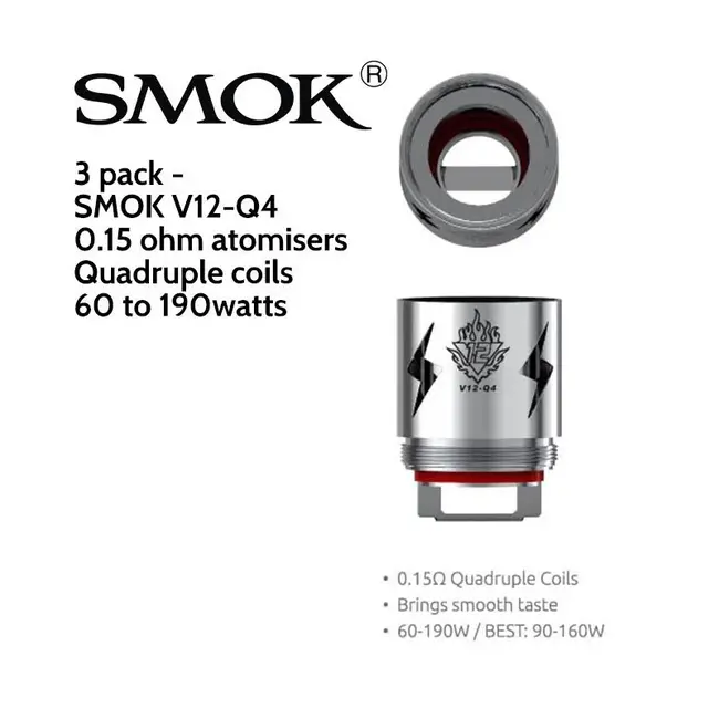 SMOK SMOK V12 Q4 0.15 OHM SINGLE