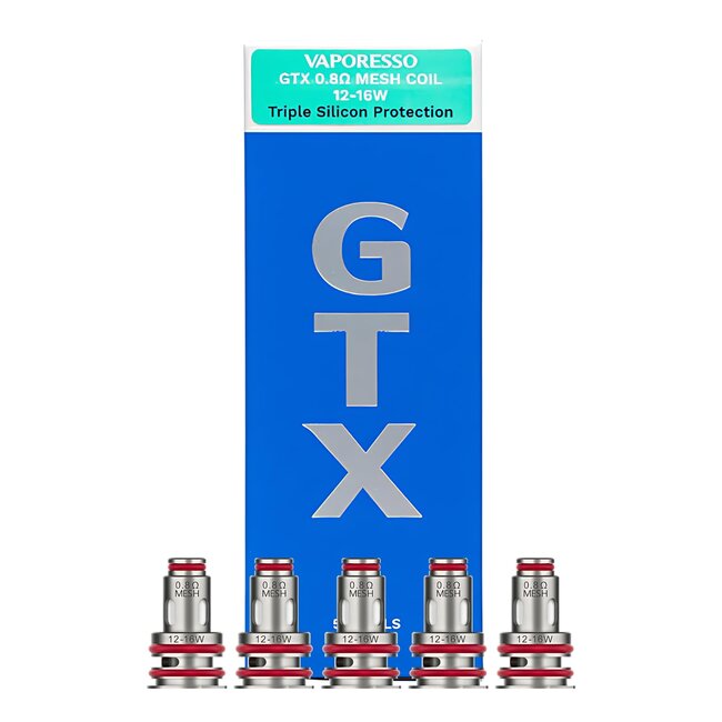 VAPORESSO VAPORESSO GTX 0.8 OHM REPLACEMENT MESH COIL TRIPLE SILICON(5 PACK)