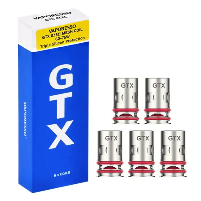VAPORESSO VAPORESSO GTX 0.15 OHM REPLACEMENT MESH COIL TRIPLE SILICON 60-75W(5 PCS)