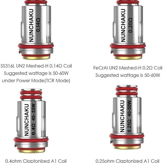 UWELL UWELL NUNCHAKU REPLACEMENT COIL(4 PACK)