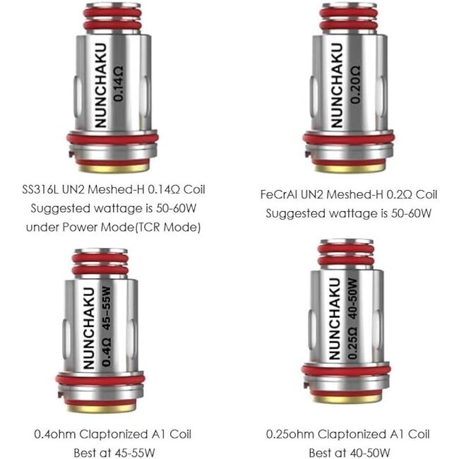 UWELL UWELL NUNCHAKU REPLACEMENT COIL(4 PCS)