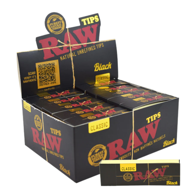 RAW RAW CLASSIC  BLACK  TIPS