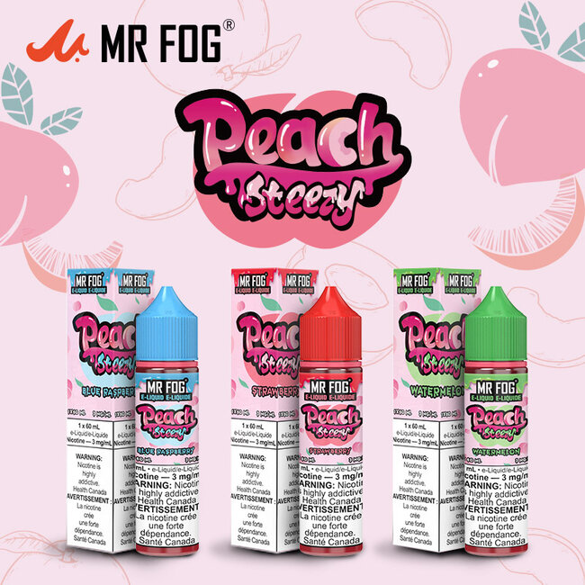 MR FOG MR FOG PEACH STEEZY FREE BASE E-LIQUID