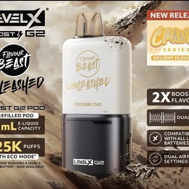 FLAVOUR BEAST FLAVOUR BEAST BOOST LEVEL X POD 25 K (CRAVIN SERIES)