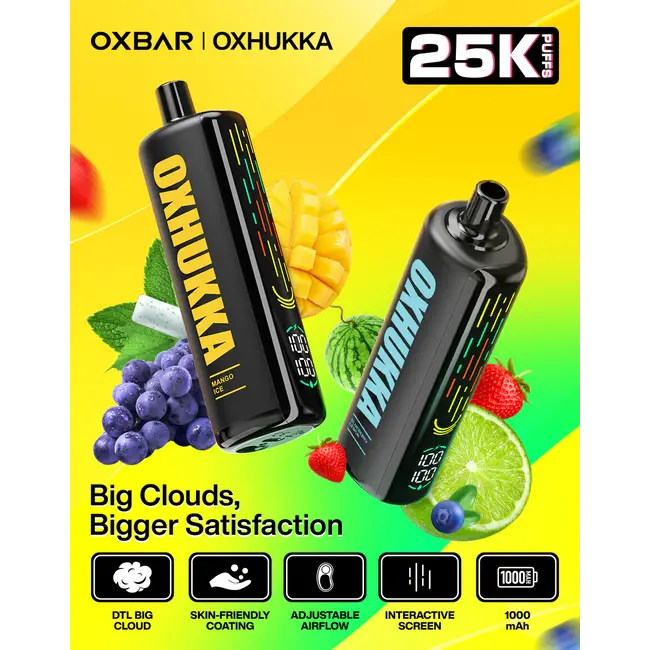 OXBAR OXBAR OXHUKKA 25K PUFFS DISPOSABLE