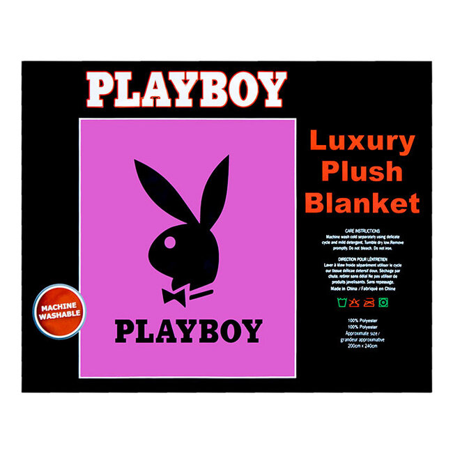 PLAY BOY  LUXURY BLANKET QUEEN