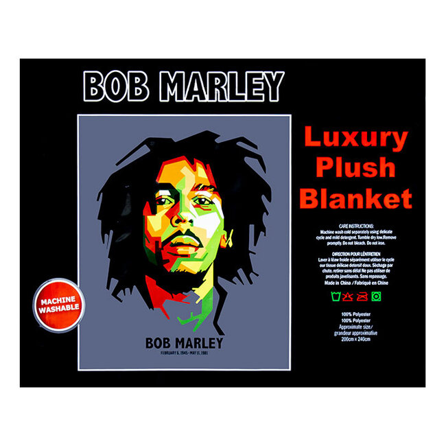 BOB MARLEY  LUXURY BLANKET QUEEN