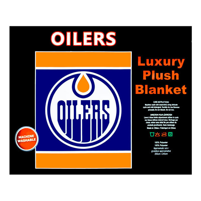 OILERS  LUXURY BLANKET QUEEN