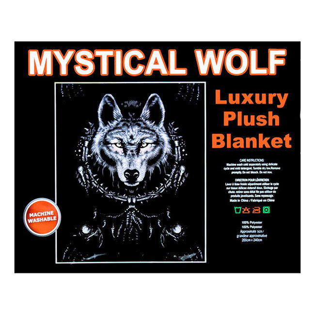 MYSTICAL WOLF LUXURY BLANKET QUEEN