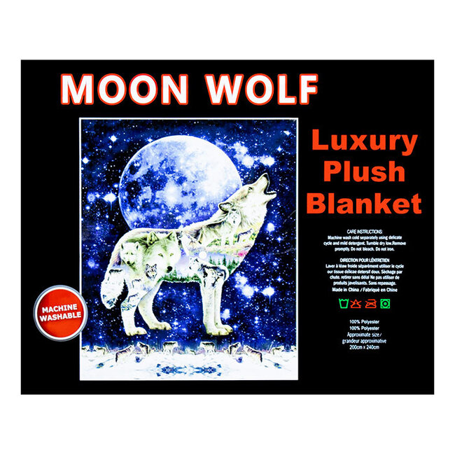 MOON WOLF LUXURY BLANKET QUEEN