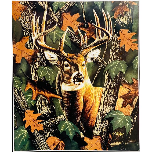SOFARI COLLECTION MAPLE DEER LUXARY QUEEN BLANKET