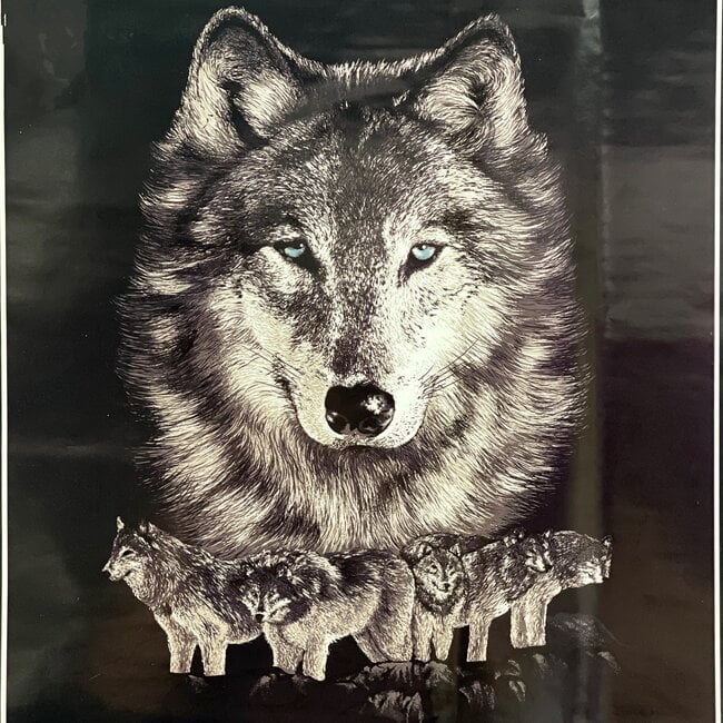 SOFARI COLLECTION WOLF LUXARY QUEEN BLANKET