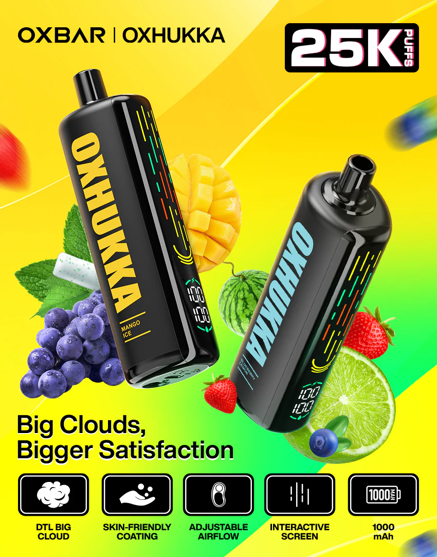 OXBAR OXHUKKA Disposable Vape: The Ultimate 25K Puff Experience!